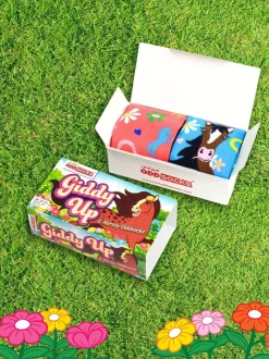 Lot de 6 paires de chaussettes United Odd Socks Giddy Up fille