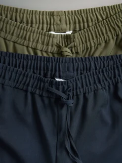 Lot de 2 pantalons de survêtement The Set à jambe large avec rayure latérale