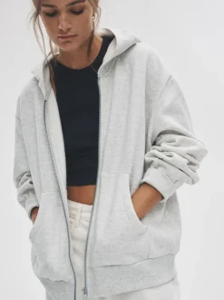 Lot de 2 sweats à capuche zippés The Set