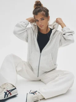 Lot de 2 sweats à capuche zippés The Set