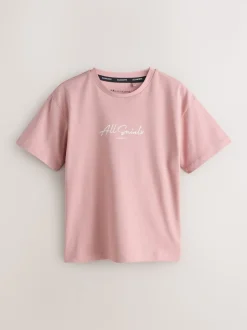 Lot de 3 T-shirts décontractés à col rond avec logo smALLSAINTS