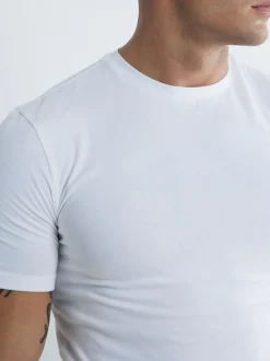 Lot de 3 T-shirts River Island ajustées aux muscles en jersey de coton à col rond