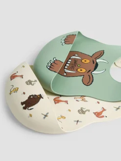 Lot de 2bavoirs en silicone JoJo Maman Bébé The Gruffalo
