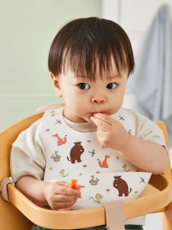 Lot de 2bavoirs en silicone JoJo Maman Bébé The Gruffalo