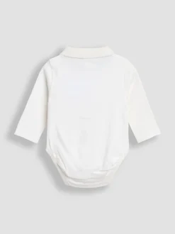 Lot de 2polos JoJo Maman Bébé unis à manches longues