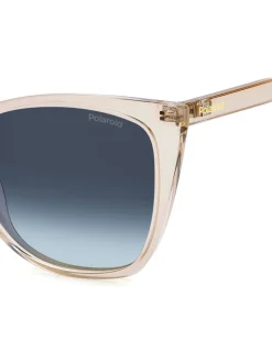 Lunettes de soleil rectangulaires Polaroid Nude