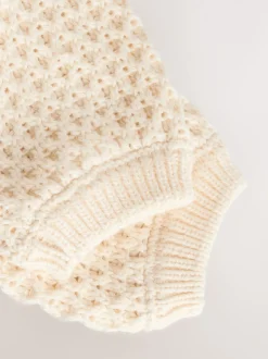 Maille écru - Cardigan brodé (0mths-2yrs)