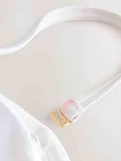 Maillot de bain B by Ted Baker Bandeau blanc fleuri avec perles