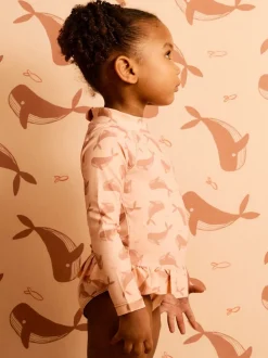 Maillot de bain KIDLY BY MORI en polyester marron à manches longues