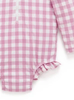 Maillot de bain Purebaby à manches longues et volants