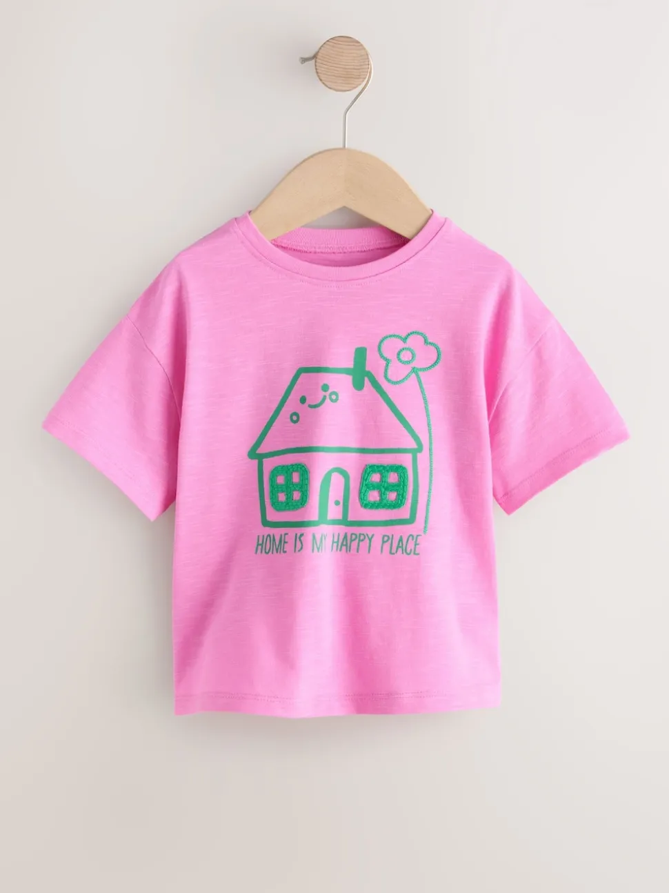 Maison rose - T-shirt Manches courtes (3mths-7yrs)