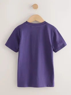 Manette violette - T-shirt imprimé régulier à manches courtes (3-16ans)