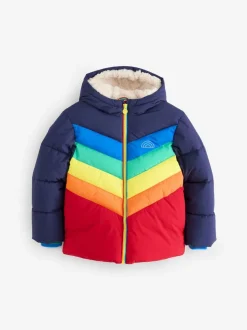 Manteau matelassé Little Bird by Jools Oliver imperméable à chevrons couleur vive