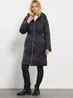 Manteau mi-long M&Co Petites tailles matelassé