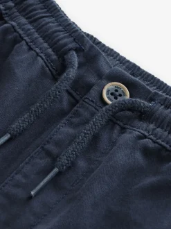 marine - Ample 100% Coton Pantalon chino avec taille élastiquée (3mths-7yrs)