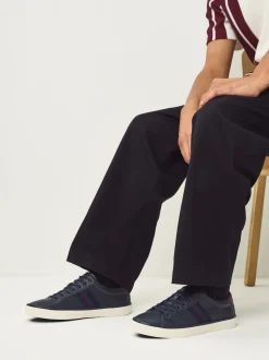 marine - Baskets Chic et décontracté à rayures latérales