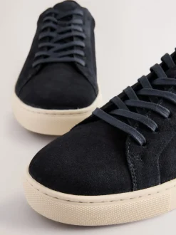 marine - Baskets en cuir