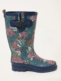 marine - Bottes de pluie imprimées en caoutchouc FatFace