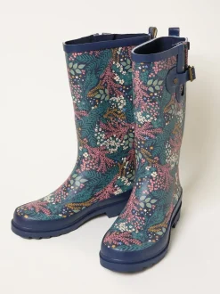 marine - Bottes de pluie imprimées en caoutchouc FatFace