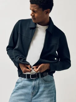 marine - Ceinture tissée Reiss Elmont Basket