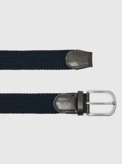 marine - Ceinture tissée Reiss Elmont Basket