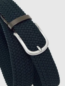marine - Ceinture tissée Reiss Elmont Basket