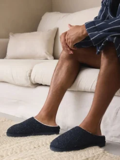 marine - Chaussons à motifs