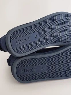 marine - Chaussons bottes en microdaim