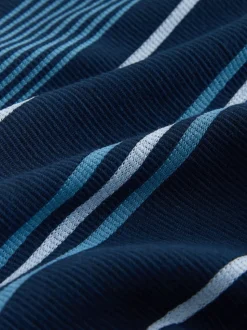 marine - Chemise rayée en jersey Manches courtes