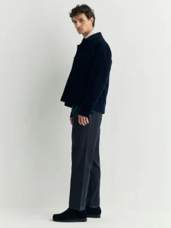 marine - Coupe fuselée régulière - Pantalons Chinos extensibles plissés avec taille élastique