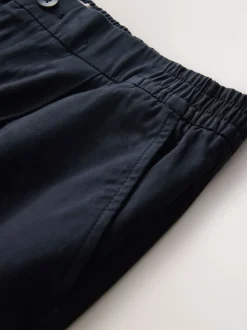 marine - Coupe fuselée régulière - Pantalons Chinos extensibles plissés avec taille élastique