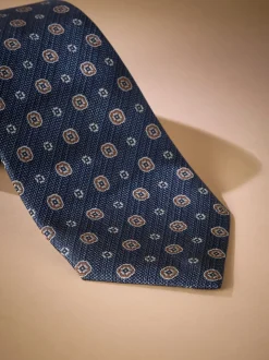 marine - Cravate Signature en soie italienne