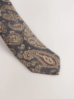 marine - Cravate Signature Made in Italie à motif paisley