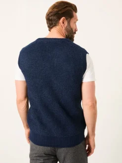 marine - Débardeur FatFace en maille à col en V