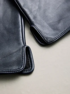 marine - Gants en cuir