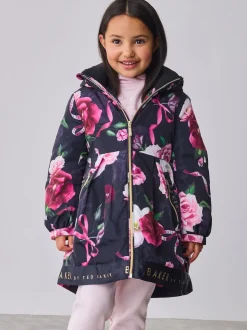 marine - Imperméable Baker by Ted Baker à ourlet Marque résistant à la douche