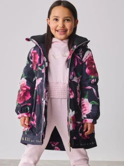 marine - Imperméable Baker by Ted Baker à ourlet Marque résistant à la douche