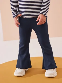 marine - Leggings évasés à côtes (3mths-7yrs)