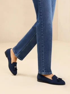 marine - Lipsy Chaussures plates Slim Sole Tassel Mocassins