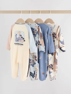 marine - Lot de 4 dors-bien zippés pour bébé (0mois à2ans)