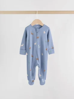 marine - Lot de 4 dors-bien zippés pour bébé (0mois à2ans)