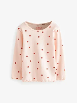 marine - Lot de 5 hauts côtelés à manches longues (3mois-7ans)