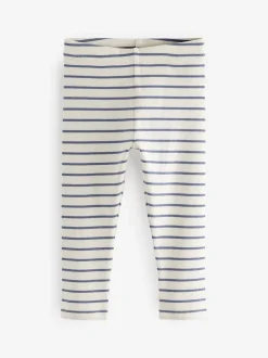 marine - Lot de 5 leggings côtelés (3mois-7ans)