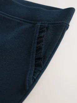 marine - Pantalon d’école extensible riche en coton à enfiler (3-16ans)