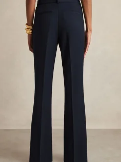 marine - Pantalon de costume Reiss Gabi évasé