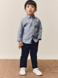marine - Pantalon en velours côtelé (3mths-7yrs)