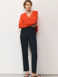 marine - Pantalon slim ajusté