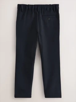 marine - Pantalons d’école à coupe standard, jambes plus longues (3-17ans)