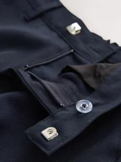 marine - Pantalons d’école à coupe standard, jambes plus longues (3-17ans)