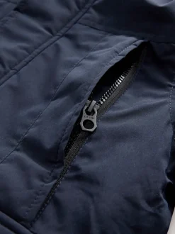 marine - Parka épaisse Résistant à la douche bordée de fausse fourrure (3-16ans)